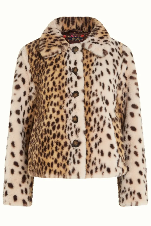 DAMES King Louie Anais Coat Cheetah Fur