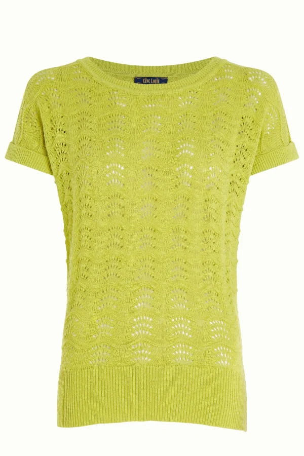 DAMES King Louie Boatneck Top Scallop