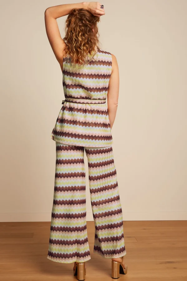 DAMES King Louie Border Palazzo Pants Carmine