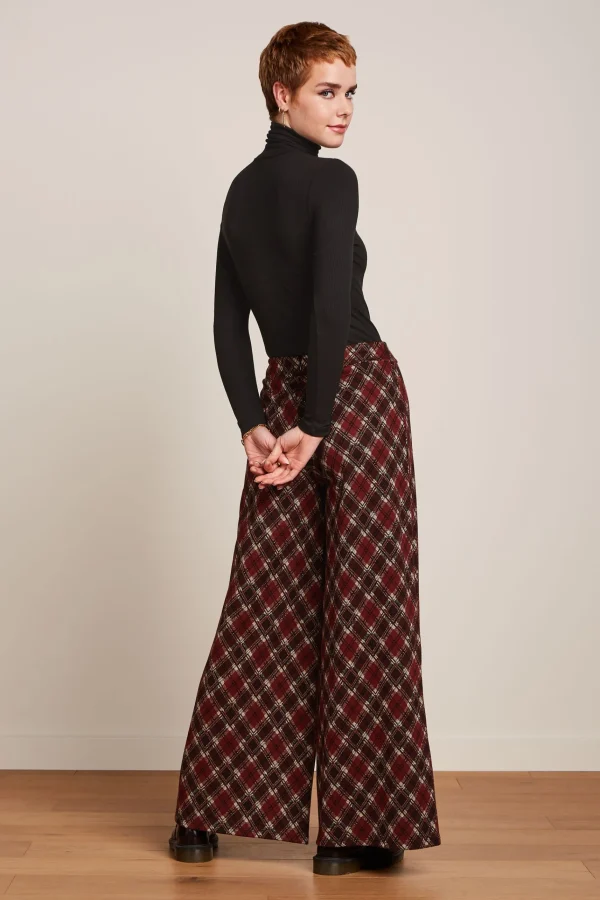 DAMES King Louie Border Palazzo Pants Riley Jacquard