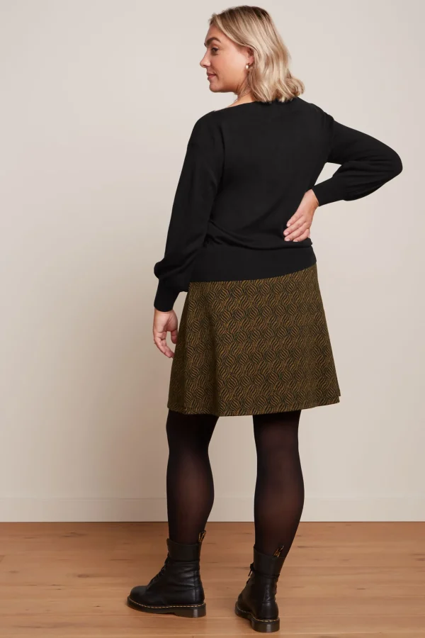 DAMES King Louie Border Skirt Ruby Jacquard