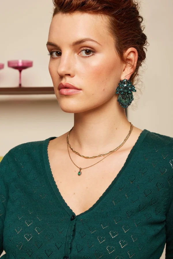 DAMES King Louie Cardi V Heart Ajour BCI