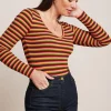 DAMES King Louie Carice V Top Mimmi Stripe