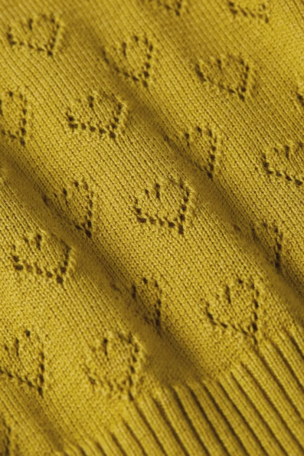 DAMES King Louie Deep V Top Heart Ajour