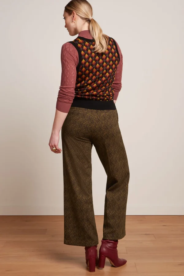 DAMES King Louie Federica Pants Ruby Jacquard