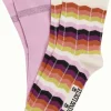 DAMES King Louie Half Socks 2-Pack Sunset