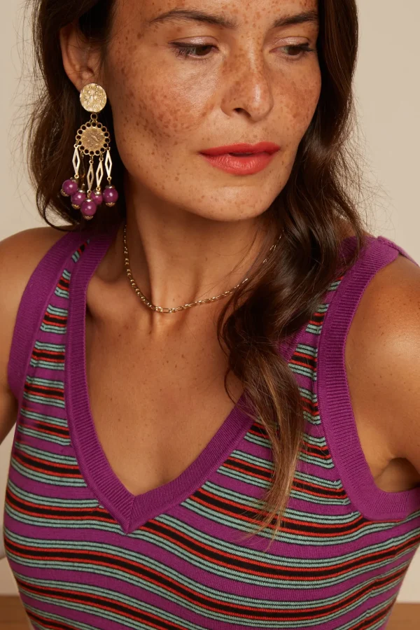 DAMES King Louie Hazel Top Bee Stripe