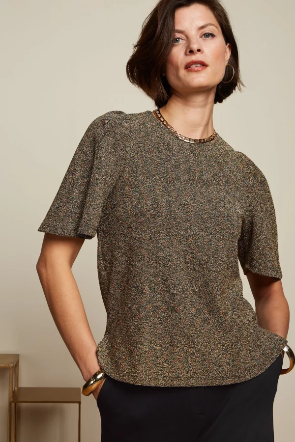 DAMES King Louie Lizzy Top Carousel Lurex