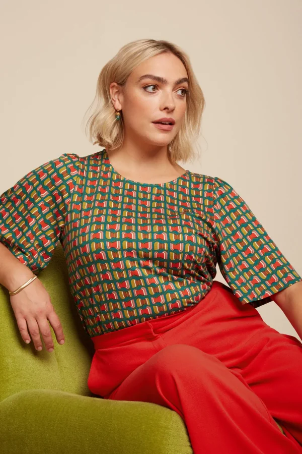 DAMES King Louie Lizzy Top Rondine