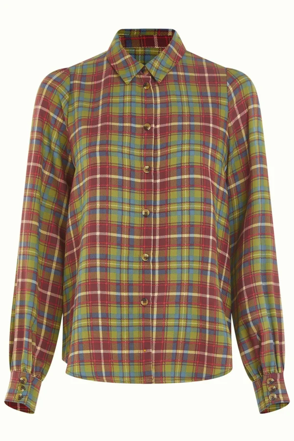 DAMES King Louie Maisie Blouse Belmont Check