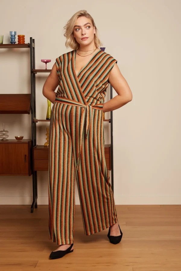 DAMES King Louie Mary Jumpsuit Piso Stripe