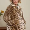 DAMES King Louie Patti Coat Midi Cheetah Fur