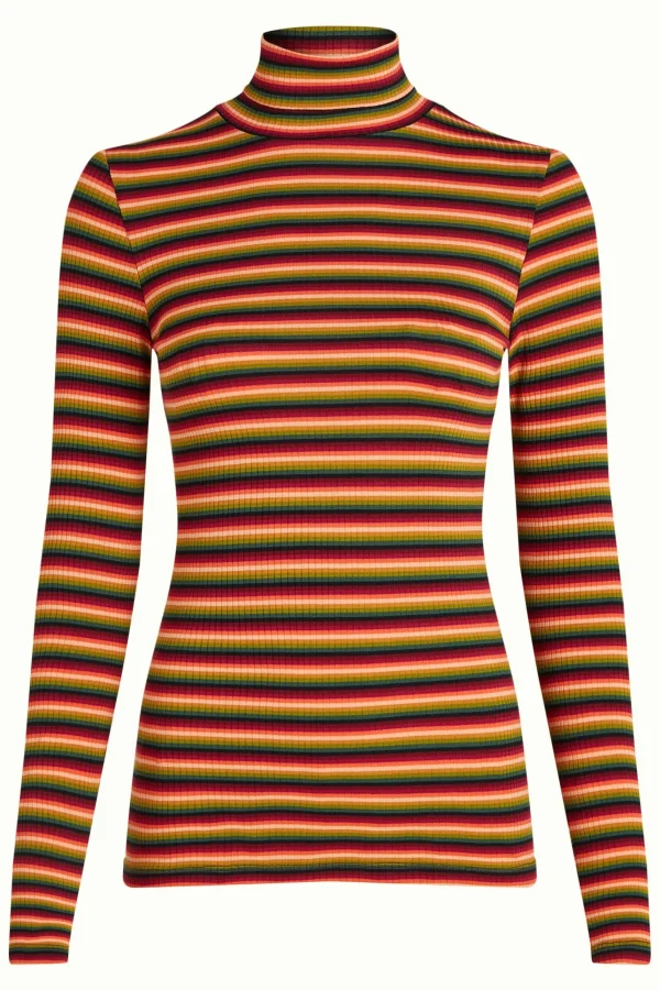 DAMES King Louie Rollneck Top Mimmi Stripe