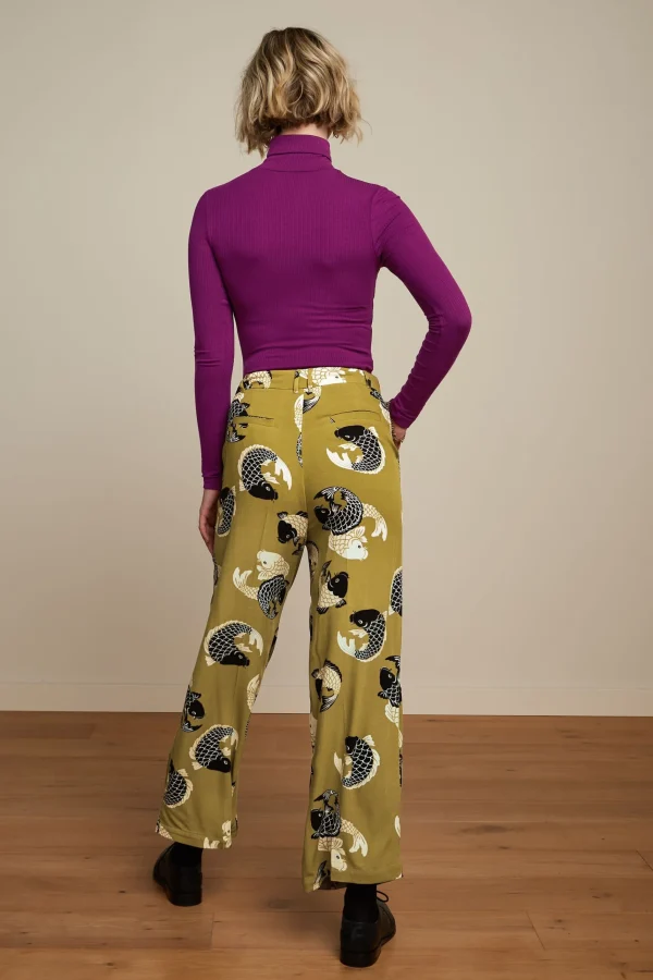 DAMES King Louie Rollneck Top Uni Rib