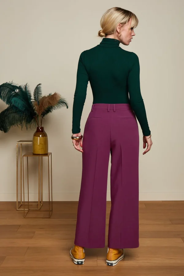 DAMES King Louie Rollneck Top Uni Rib