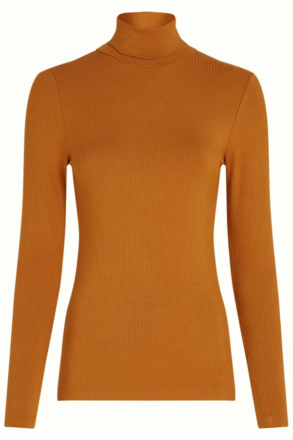 DAMES King Louie Rollneck Top Uni Rib