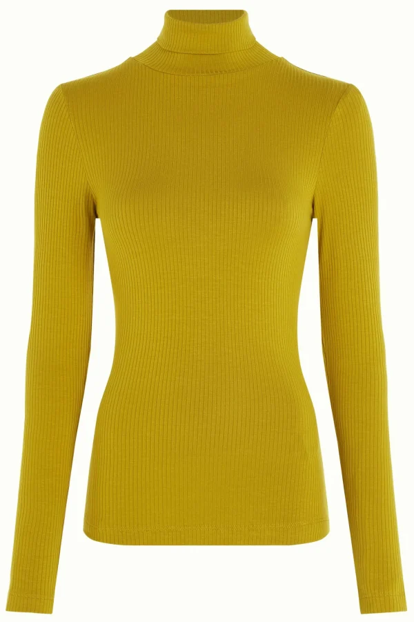 DAMES King Louie Rollneck Top Uni Rib