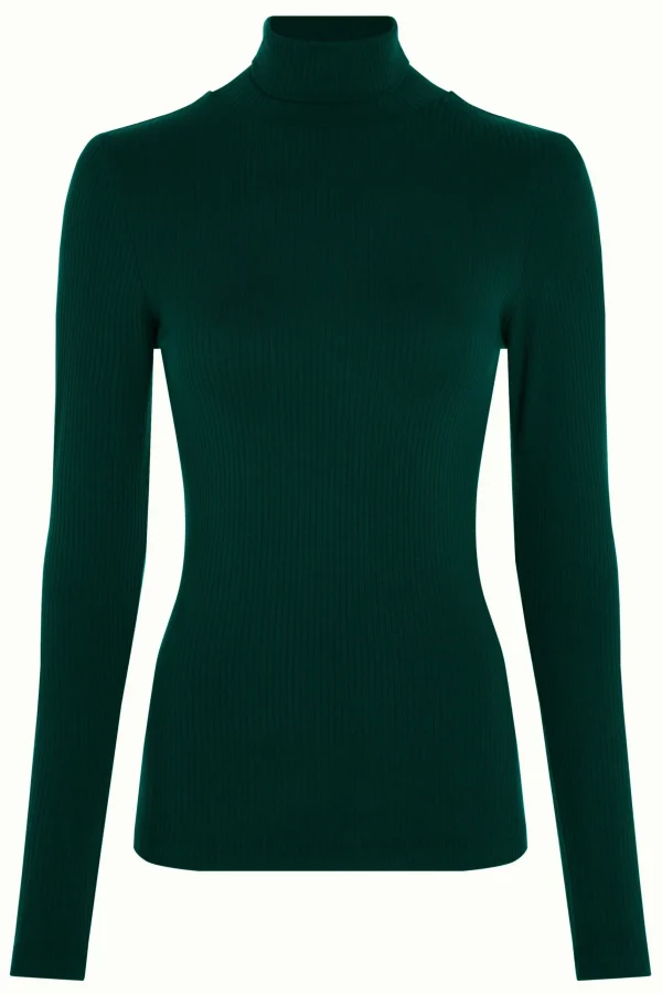 DAMES King Louie Rollneck Top Uni Rib