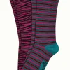 DAMES King Louie Socks 2-Pack Bee Stripe