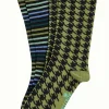 DAMES King Louie Socks 2-Pack Pied-de-Poule